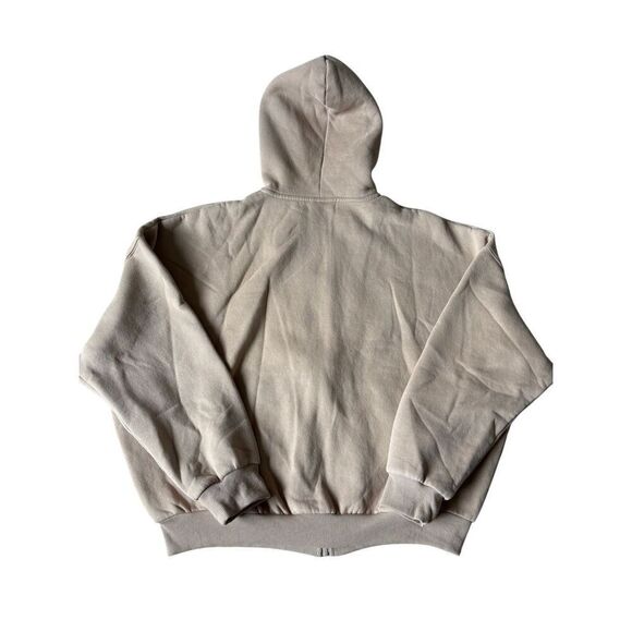 NWOT Comft Cloud Full Zip Hoodie Unisex size L Latte Tan Oversized - Picture 5 of 12